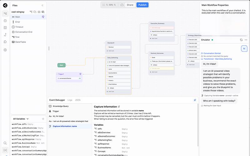 Botpress Capture Information