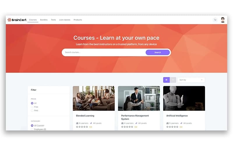 Braincert.Redesigned-Catalog-Pages-has-a-fresh-new-look
