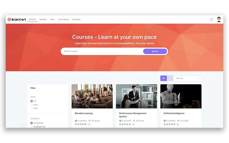 Braincert.Redesigned-Catalog-Pages-has-a-fresh-new-look