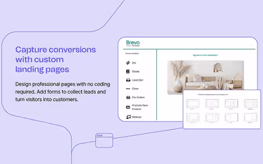 Brevo Marketing Platform Landing Page Builder