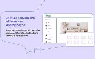 Brevo Marketing Platform Landing Page Builder