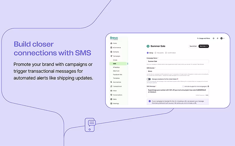 Brevo Marketing Platform SMS Marketing