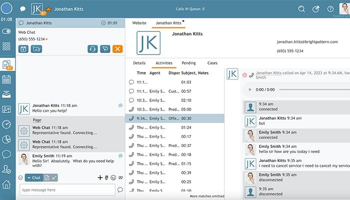 Bright Pattern Web Chat