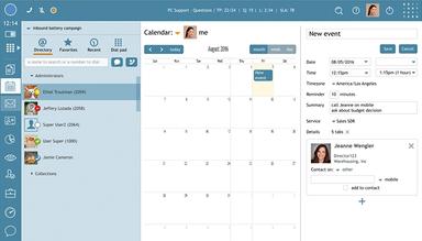 Bright Pattern Calendar View
