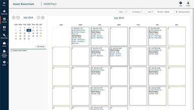 Brightly Asset Essentials Planner Month View