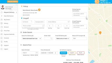 Bringoz Request Delivery