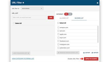 Block or Allow Websites by URL and IP
