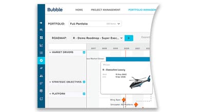 Bubble Software Dashboard