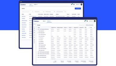 Buildern Construction Project Management Platform budget creation