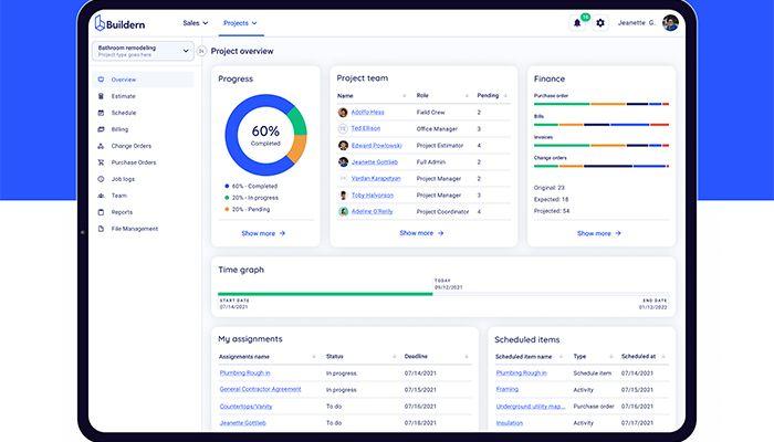 Buildern Construction Project Management Platform project overview