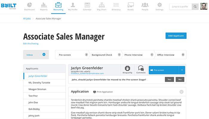 Built for Teams applicants