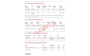 Bumper Reported Records