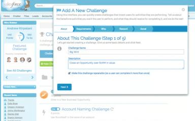 Gamification Add New Challenge