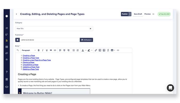 ButterCMS Easy To Use Editor