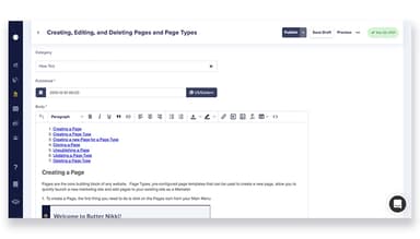 ButterCMS Easy To Use Editor