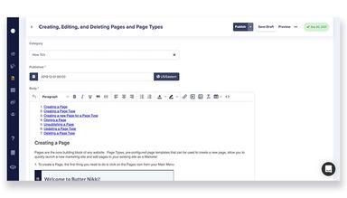 ButterCMS Easy To Use Editor
