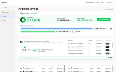 Cast AI Available Savings