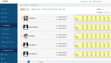 CAVU HCM Employee Time Card
