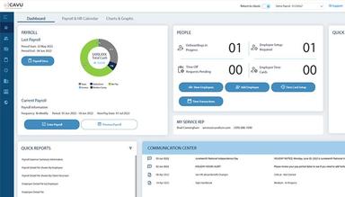 CAVU HCM Payroll & HR Dashboard