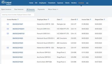 CEIPAL Workforce Invoices