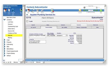 Contacts subcontractor