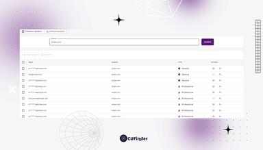 CUFinder Gmail Address Search