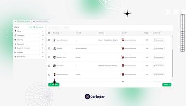 CUFinder Professor Search