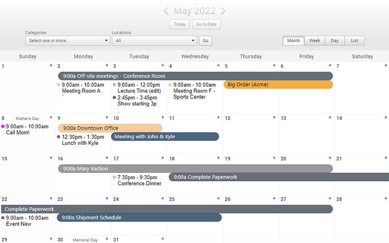 CalendarWiz calendar