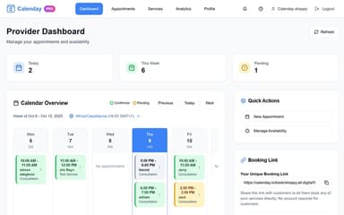 Calenday Dashboard
