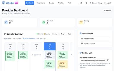 Calenday Dashboard