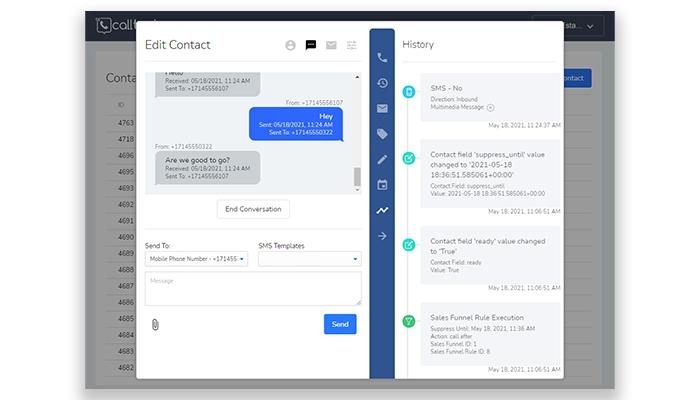 Call Tools SMS Interaction With Full History