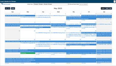 Canfigure Interactive Change Calendar