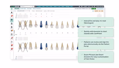 CareStack With online dental charting