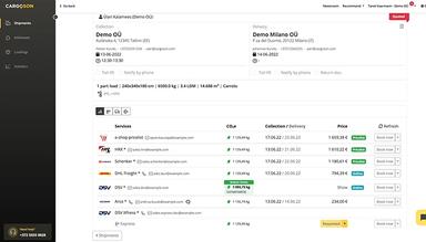 Cargoson Carrier Selection and Booking Made Easy