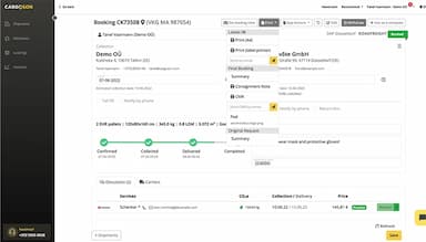 Cargoson Print Documents and Track Shipments