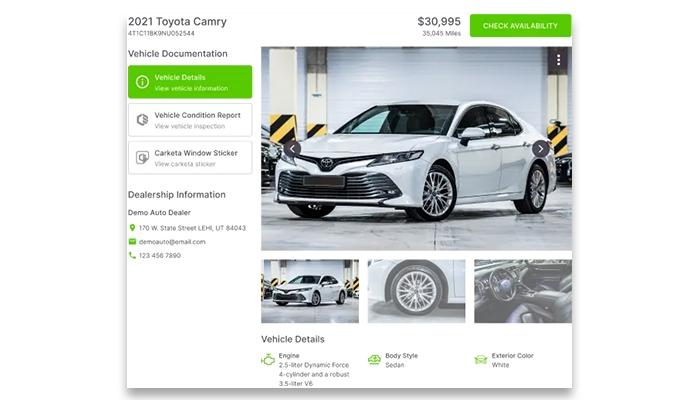 Carketa Vehicle Documentation