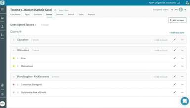 Categorize and organize your facts for in-depth analysis.