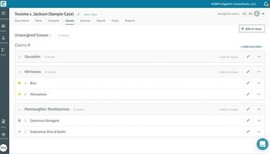 Categorize and organize your facts for in-depth analysis.