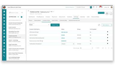 CaseFox custom fields