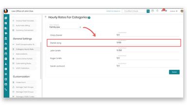 CaseFox hourly rates