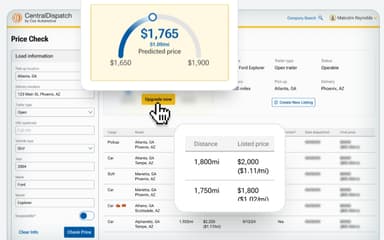 Central Dispatch Price Check