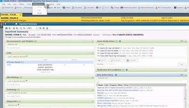 Cerner PowerChart Ambulatory EHR Inpatient summary