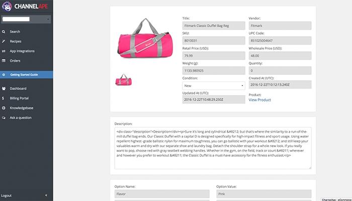 ChannelApe Product Details