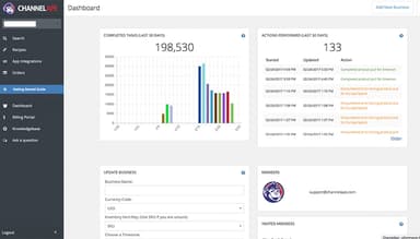 ChannelApe Dashboard