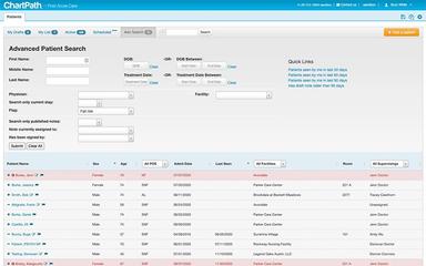 ChartPath Advanced Patient Search