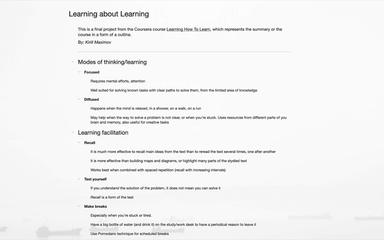 Checkvist Modes Of Learning