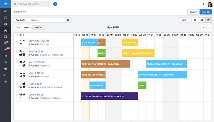 Sure, here's the corrected text: "Cheqroom Get a clear overview of equipment scheduling. Prevent Double equipment bookings