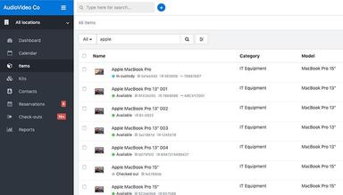 Cheqroom Keep track of items and find any asset by searching key terms