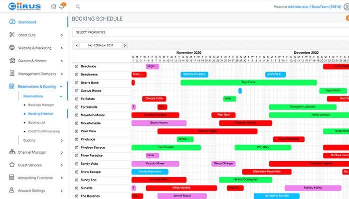 CiiRUS - Booking Schedule
