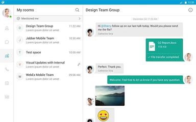 Cisco Jabber Android Interface